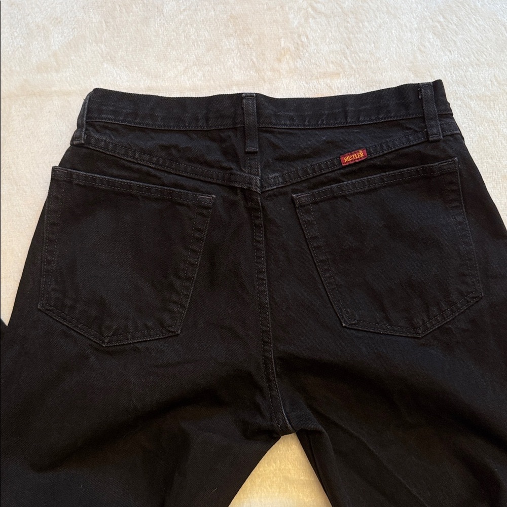 Rustler Men’s Black Denim Jeans, 33X30